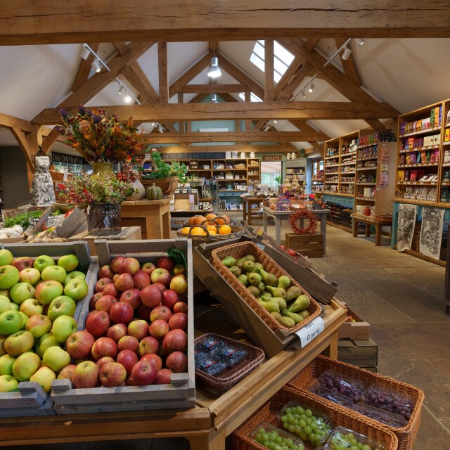 fruit and vegetable display
